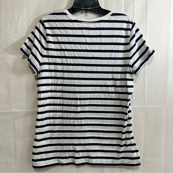 Nautica Womens Round Neck Short Sleeve Cotton Navy Seas T-Shirt Large - Picture 7 of 7